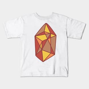 Faceted Gemstone- Warm Kids T-Shirt